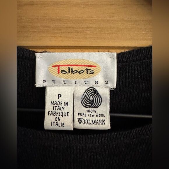 Vintage Talbots Size Medium Petite Charcoal Gray Wool Maxi Dress - Picture 11 of 11